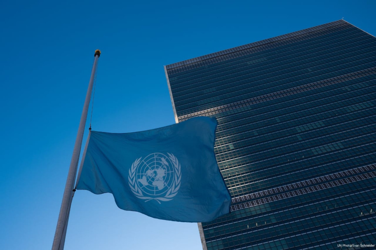 UN flags lowered to half-mast