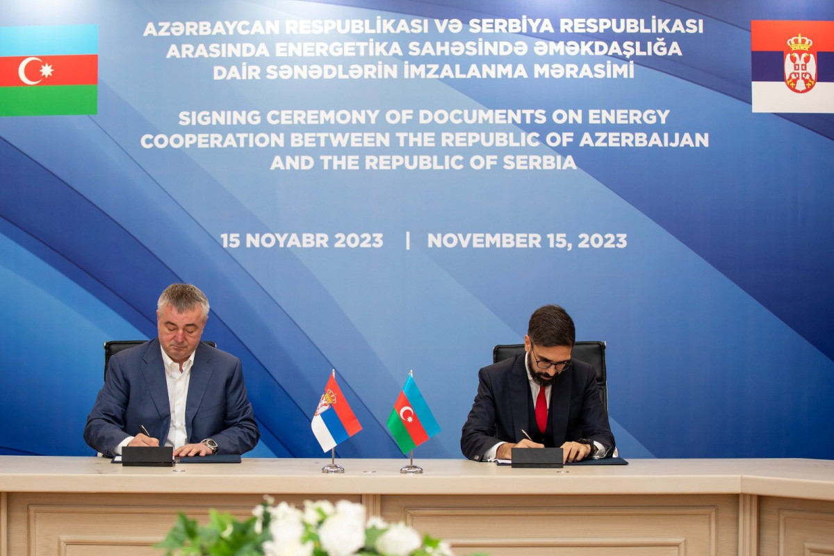 Azerbaijan, Serbia sign cooperation documents in field of natural gas -UPDATED 