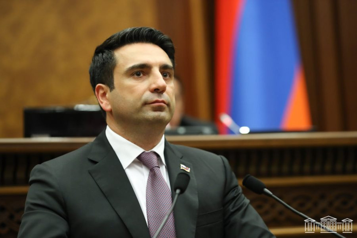 Alen Simonyan, the Speaker of the Armenian Parliament