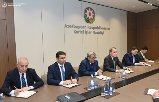 Azerbaijani FM receives Eurasian Patent Office President