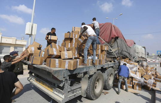 Another 144 trucks with humanitarian aid enter Gaza via Rafah, says Israel
