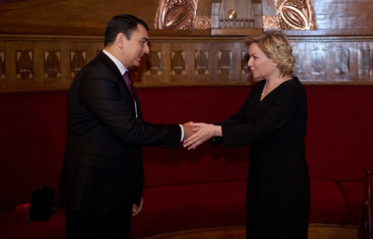 Adil Karimli, Minister of Culture of the Republic of Azerbaijan and Olga Lyubimova, Minister of Culture of the Russian Federation 