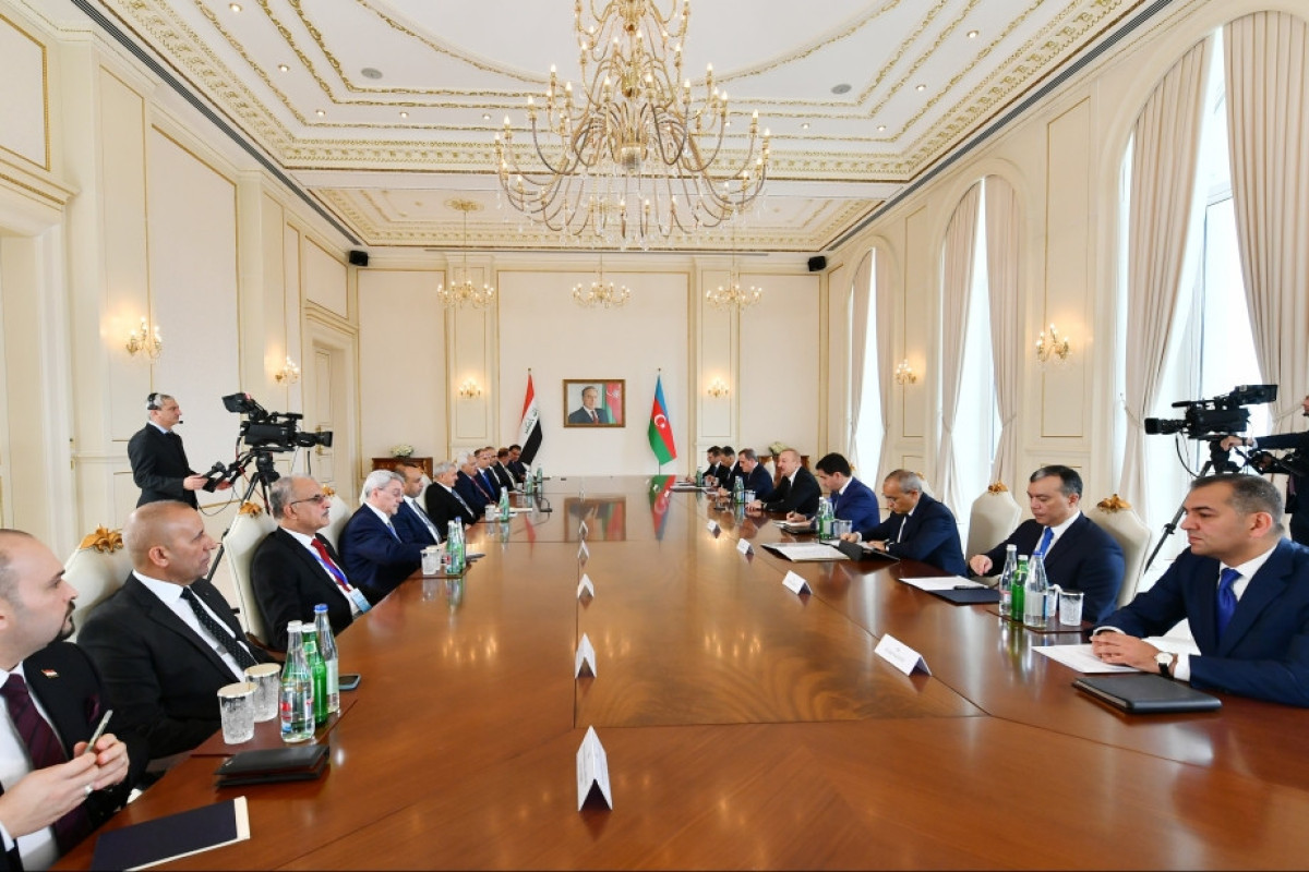Presidents of Azerbaijan and Iraq held expanded meeting -UPDATED-1 