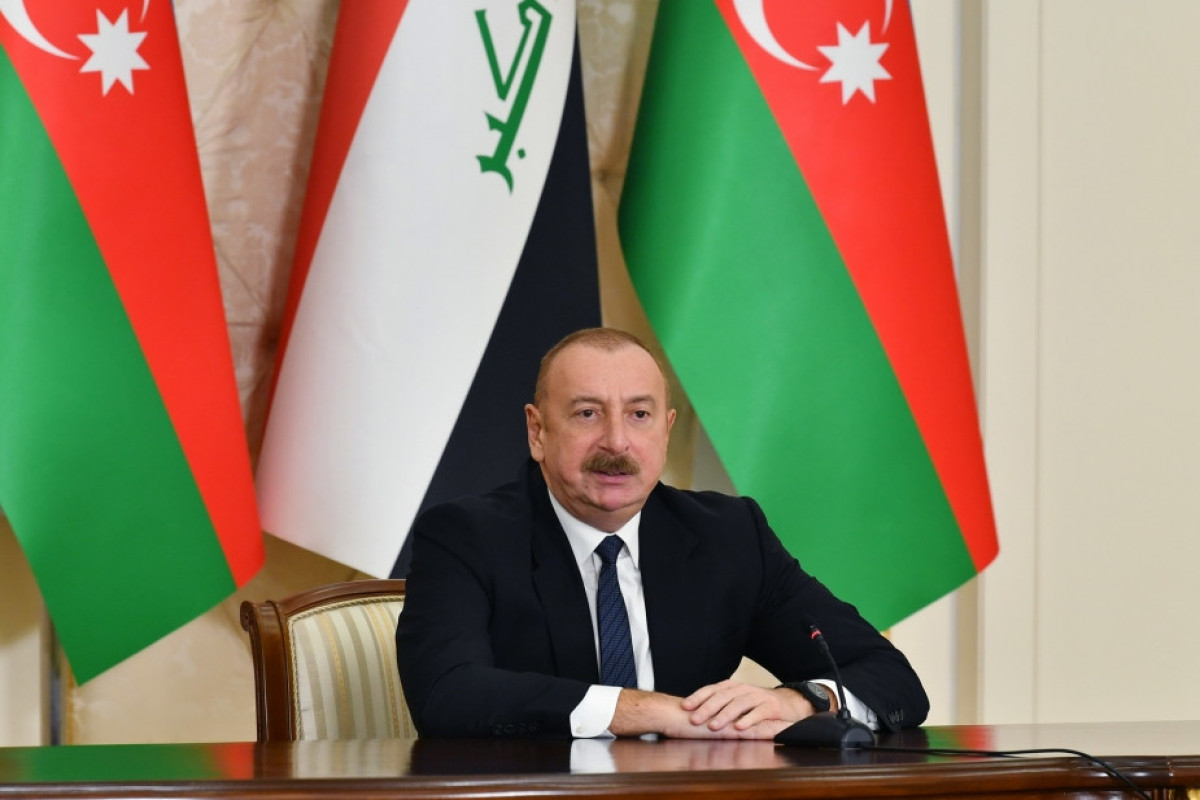Presidents of Azerbaijan and Iraq made press statements-UPDATED 
