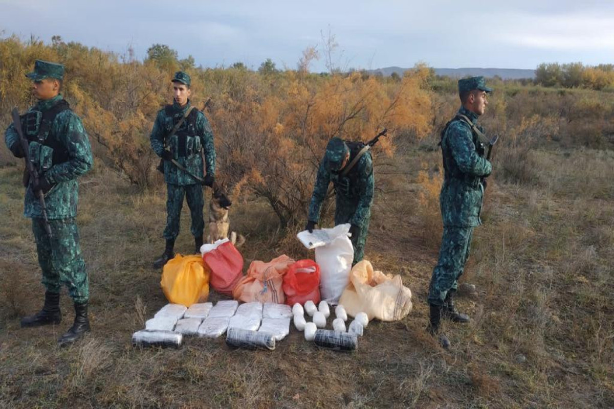 Azerbaijan prevents smuggling of 95 kg of drugs from Iran-PHOTO 