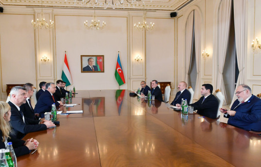 President Ilham Aliyev met with Prime Minister of Hungary-UPDATED 
