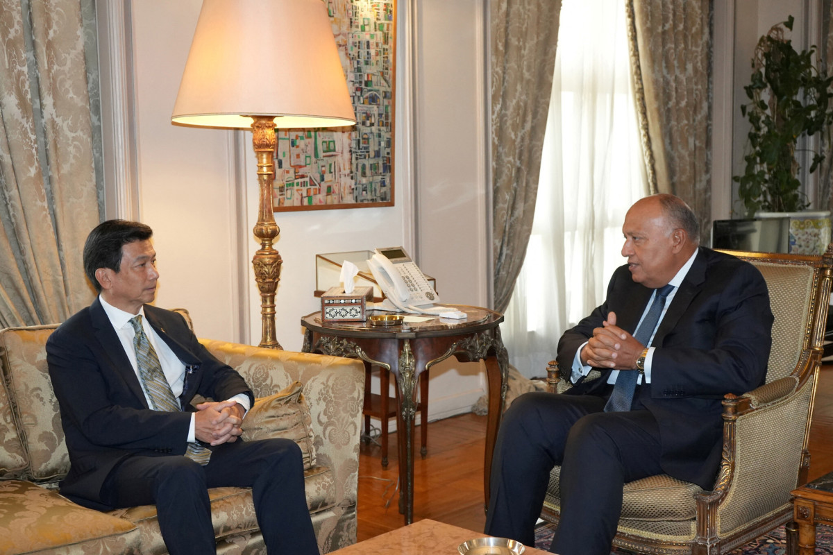 Foreign Minister of Thailand Parnpree Bahiddha-nukara and Egypt