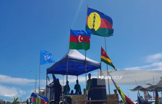 During the anti-French action in the capital of New Caledonia, the flag of Azerbaijan was raised for the first time-PHOTO -VIDEO 