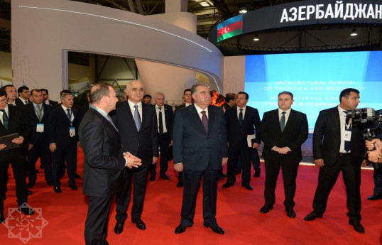 President of Tajikistan views exhibition called “SPECA Countries Exhibition: Regional Cooperation for Sustainable Development” -PHOTO 