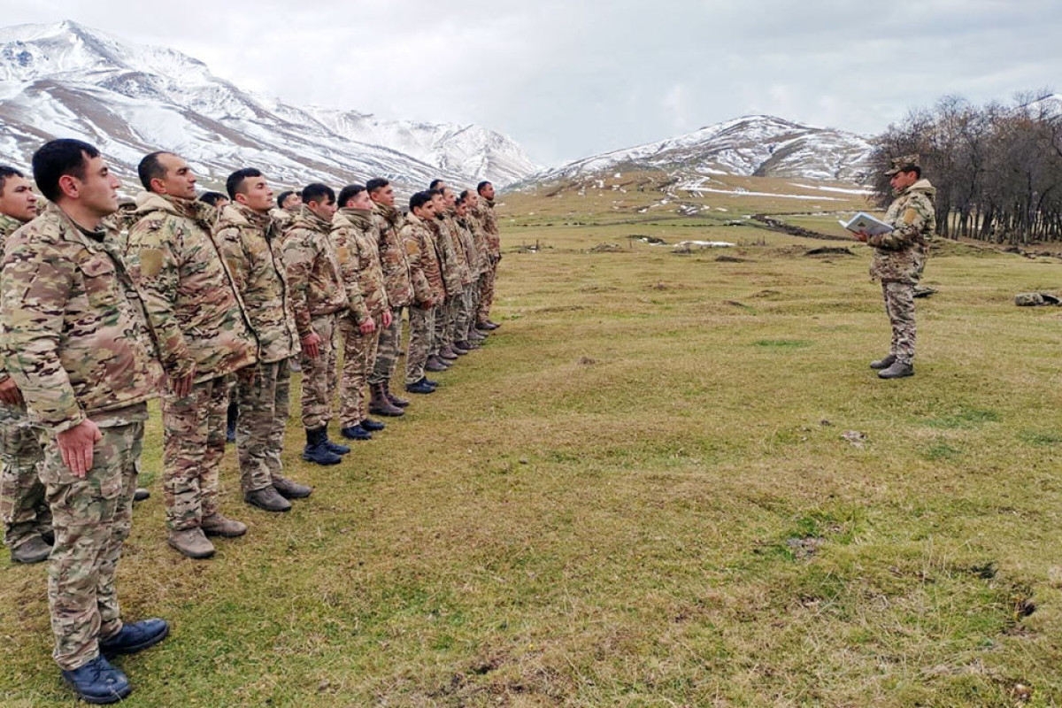 Azerbaijan Army holds socio-political training classes -PHOTO 