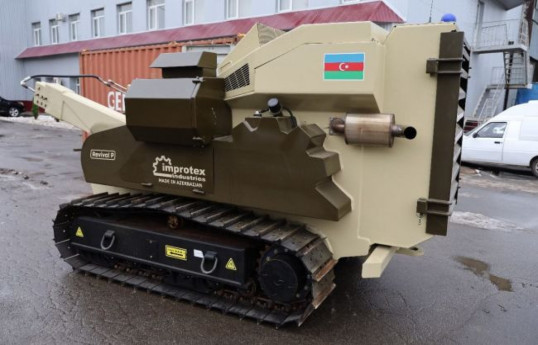 Azerbaijan hands over demining vehicle to Ukraine