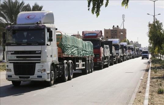 Palestine Red Crescent says 100 aid trucks entered northern Gaza