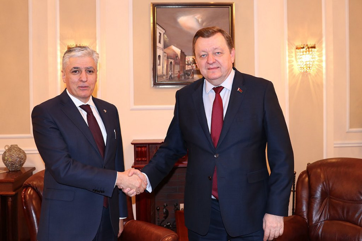 Ulvi Bakhshaliyev - Ambassador Extraordinary and Plenipotentiary of Azerbaijan to Belarus, Sergei Aleinik - Minister of Foreign Affairs of Belarus