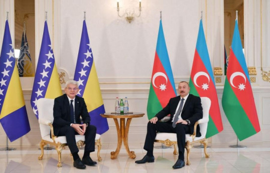 Šefik Džaferović and Ilham Aliyev