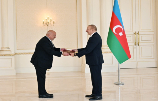 President of Azerbaijan Ilham Aliyev received credentials of incoming ambassador of Jordan