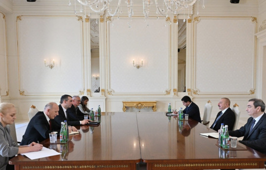 President of Azerbaijan Ilham Aliyev received Speaker of National Assembly of Serbia