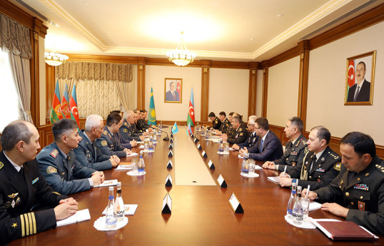 Azerbaijan and Kazakhstan discuss prospects for the development of military cooperation -VIDEO 
