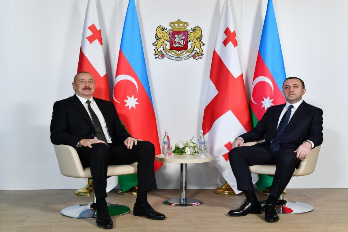 President of Azerbaijan Ilham Aliyev held one-on-one meeting with Prime Minister of Georgia Irakli Garibashvili-PHOTO -UPDATED 