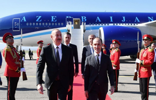 President of Azerbaijan Ilham Aliyev arrives in Georgia on working visit-PHOTO 