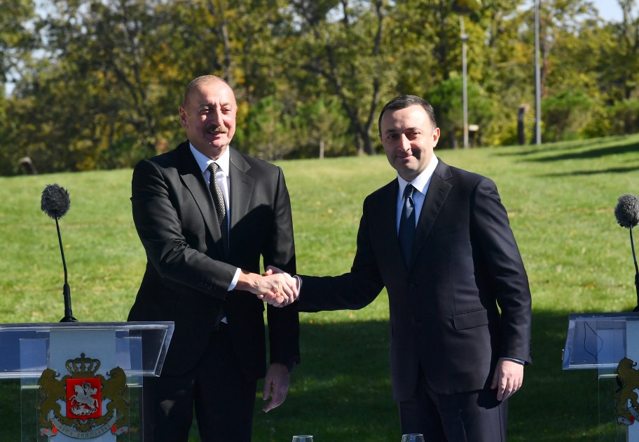 President of Azerbaijan and Prime Minister of Georgia made press statements-PHOTO-UPDATED - Vimarsana News