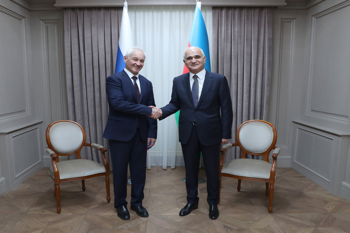 Deputy Prime Minister of Russia Andrey Belousov and Azerbaijan’s Deputy Prime Minister Shahin Mustafayev