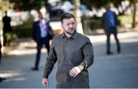 Ukraine's Zelensky is paying a visit to Belgium