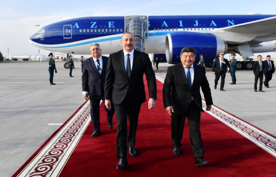 President Ilham Aliyev paid visit to Kyrgyzstan