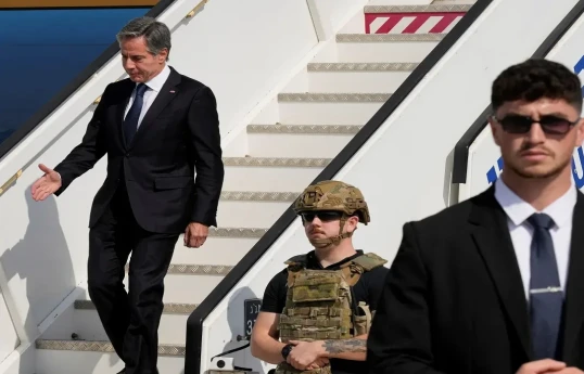 US Secretary of State arrives in Amman ahead of meeting with Palestinian president and Jordanian king