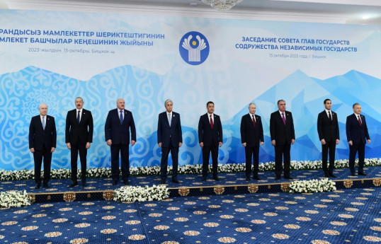Official reception organized in honor of CIS heads of state in Bishkek