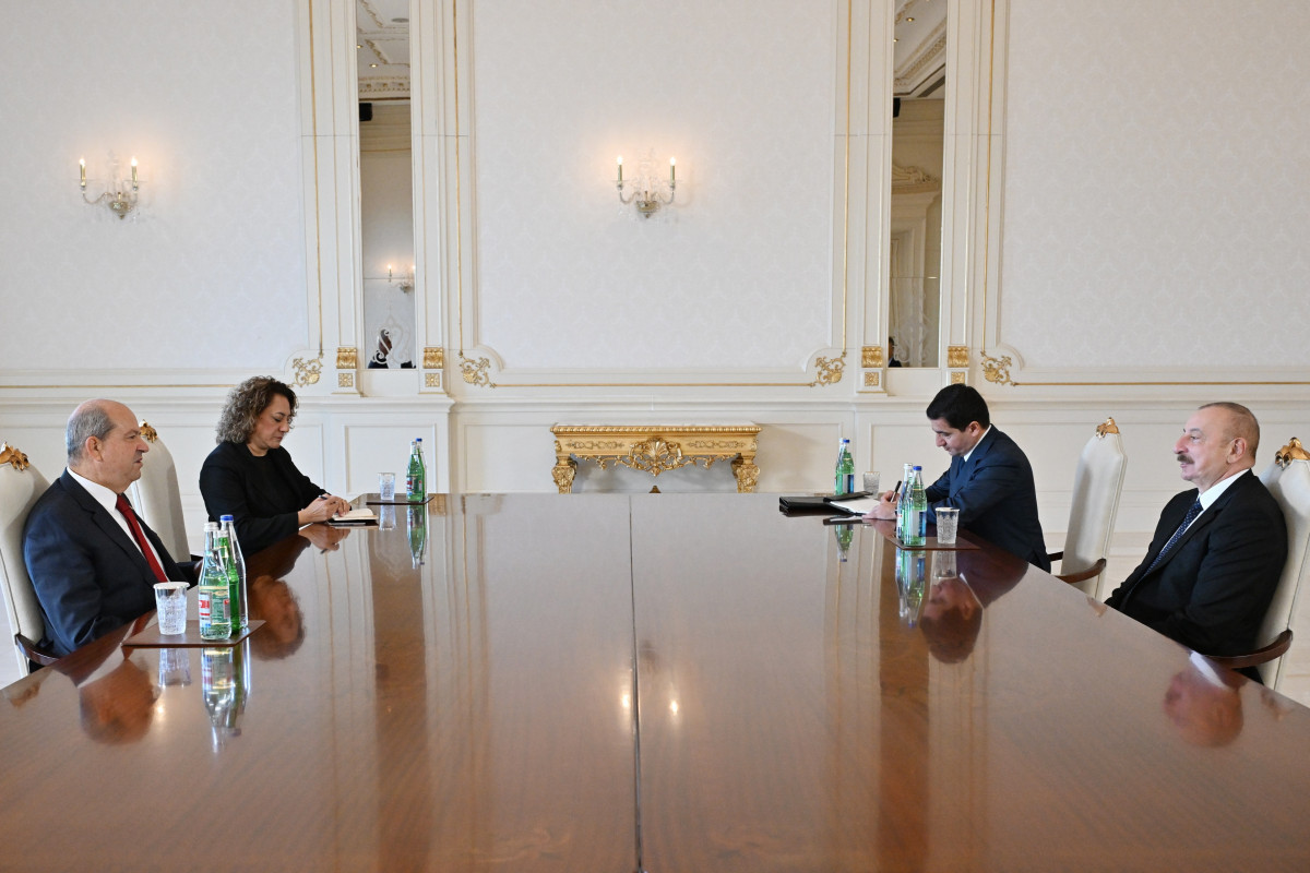 President of Azerbaijan Ilham Aliyev received President of the Turkish Republic of Northern Cyprus Ersin Tatar