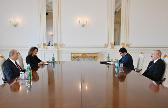 President of Azerbaijan Ilham Aliyev received President of the Turkish Republic of Northern Cyprus Ersin Tatar