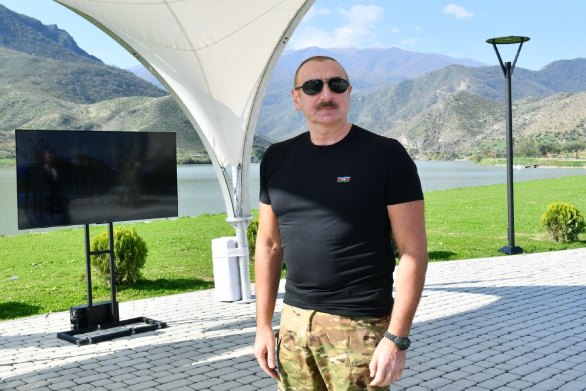 President of Azerbaijan Ilham Aliyev attended inauguration of recreational park in Sugovushan settlement of Tartar district