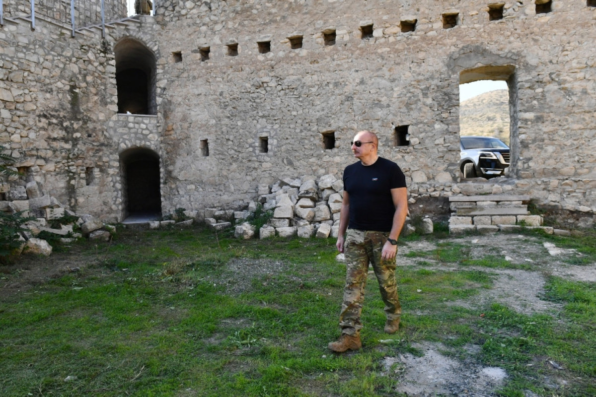 President of Azerbaijan Ilham Aliyev visited Asgaran fortress-UPDATED 