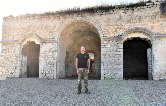 President of Azerbaijan Ilham Aliyev visited village of Malibeyli in Shusha district