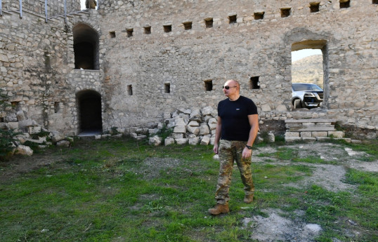 President of Azerbaijan Ilham Aliyev visited Asgaran fortress-UPDATED 