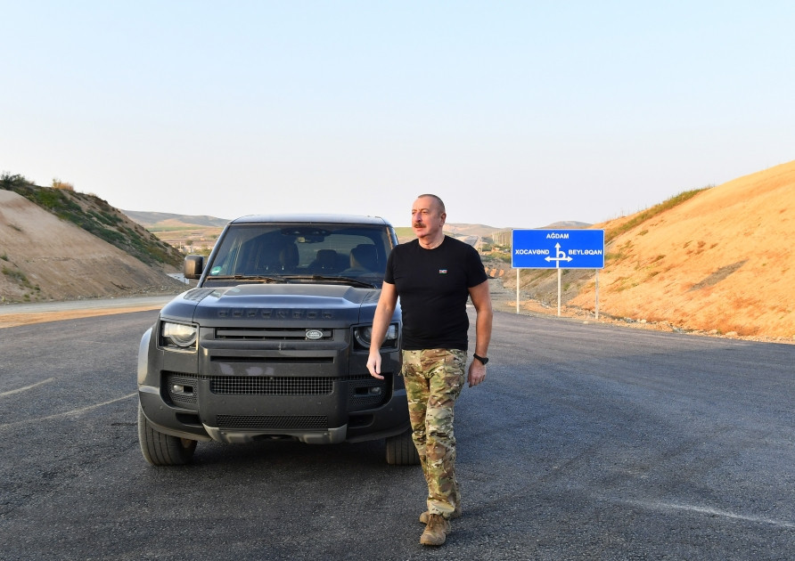 President Ilham Aliyev examined construction progress of Aghdam-Fuzuli highway - Vimarsana News
