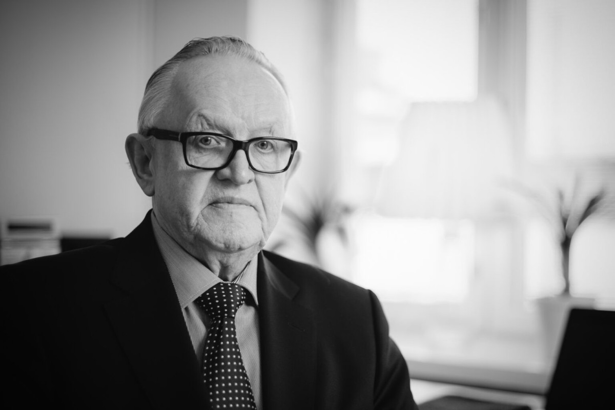 Martti Ahtisaari, former Finnish president
