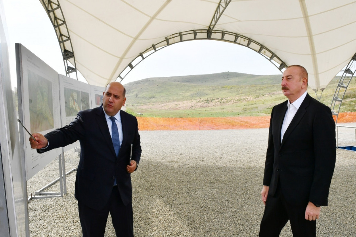 President Ilham Aliyev laid foundation stone for village of Gochahmadli in Fuzuli district-UPDATED 