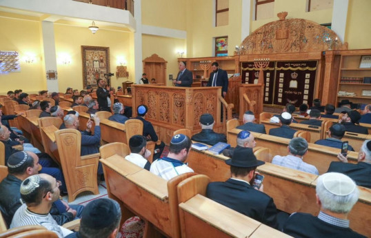 Jewish community in Azerbaijan commemorated recent massacre victims in Israel