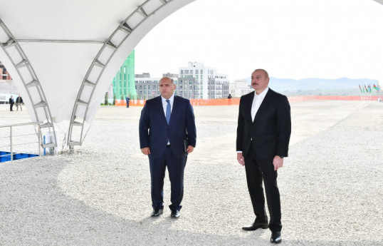 President Ilham Aliyev laid foundation stone for third residential complex in city of Fuzuli-UPDATED 