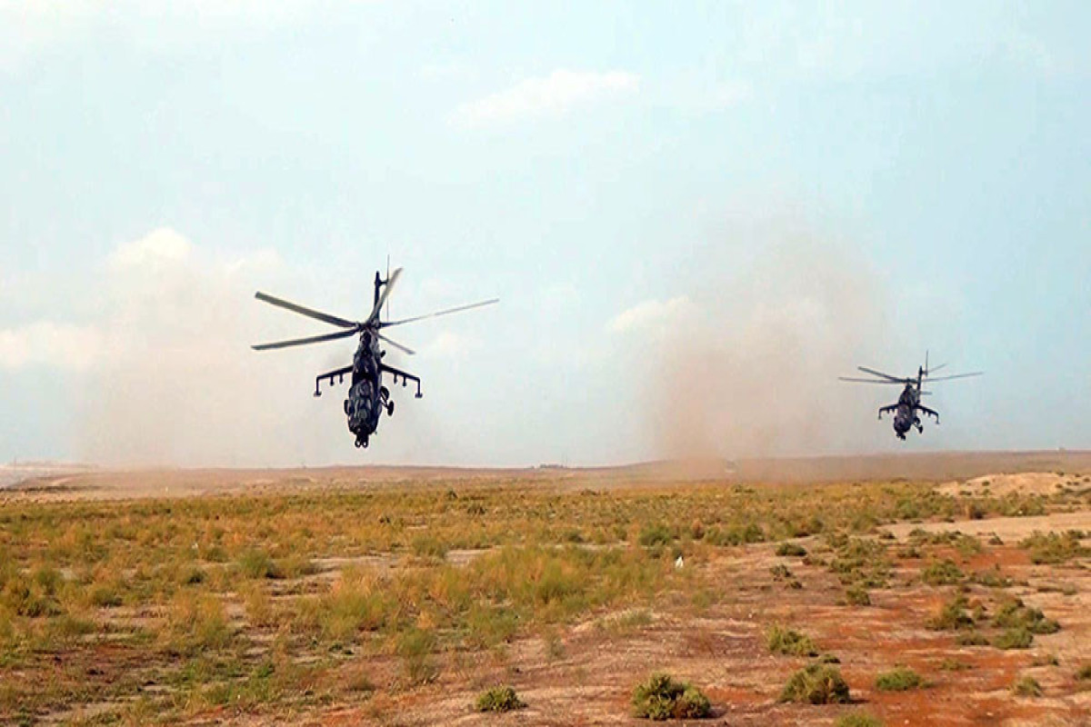 Helicopter units of Azerbaijan Air Force hold exercises-VIDEO 