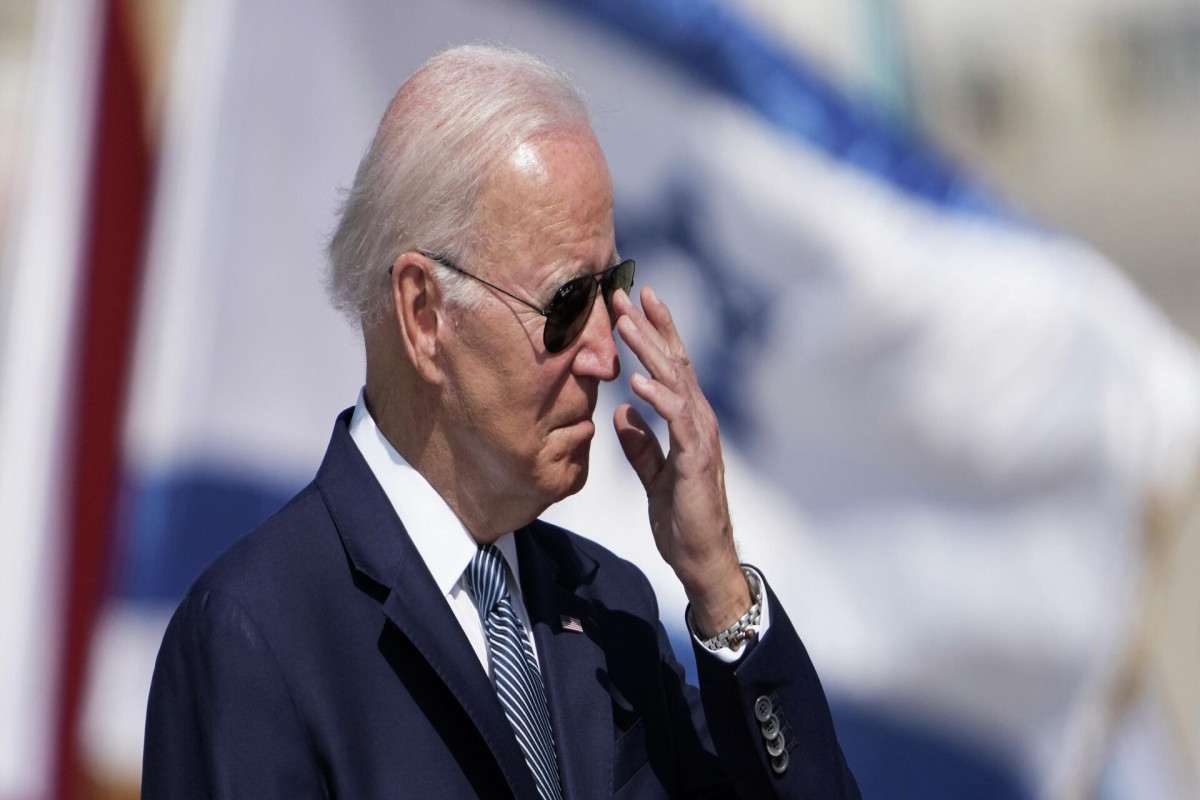 U.S. President Joe Biden lands in Israel