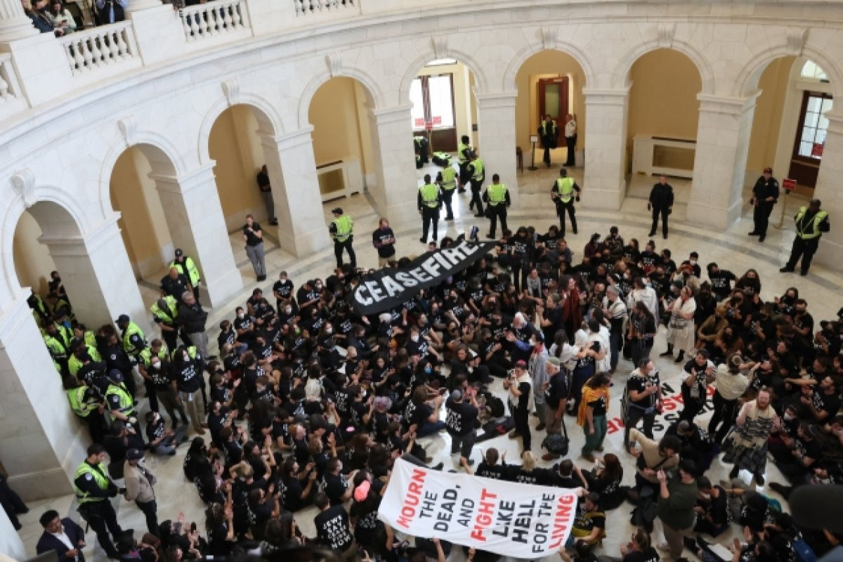300-plus arrested after gathering at Capitol complex to protest Israel-Hamas wa-VIDEO -UPDATED 