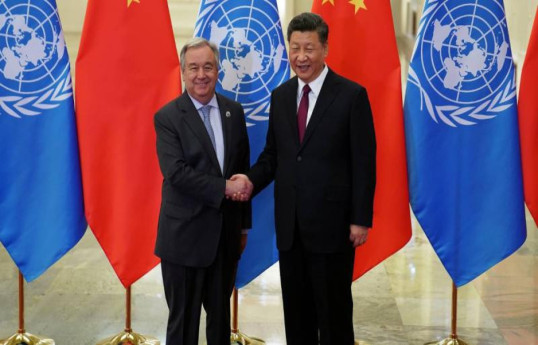 China's Xi meets with UN Secretary-General Antonio Guterres