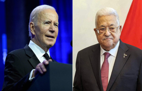 Joe Biden, US President and Mahmoud Abbas, Palestinian Authority President