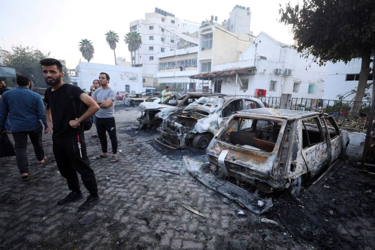 French military intelligence says Israeli strike not behind Gaza hospital blast