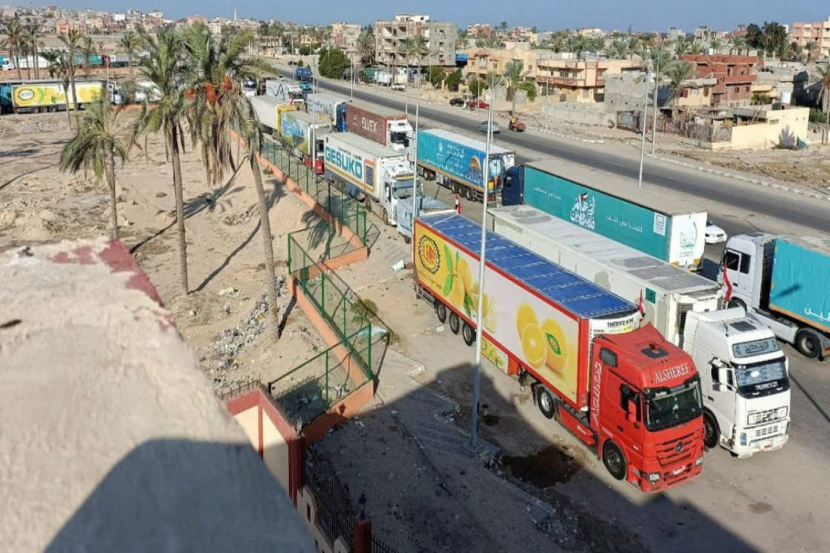 Humanitarian aid starts entering Gaza through Egypt’s Rafah border crossing