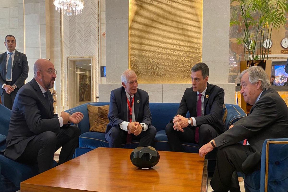 UN Secretary General and EU officials mull situation in Gaza-PHOTO 