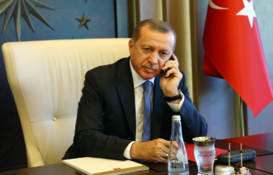 Erdogan holds phone call with the chairman of the Hamas Political Bureau