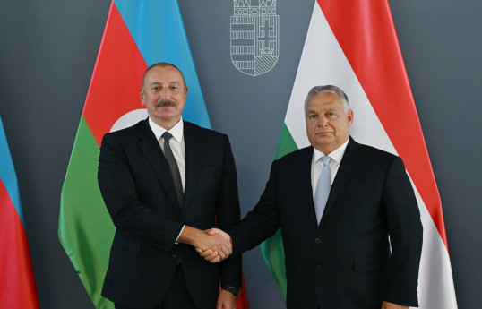 Ilham Aliyev, President of Azerbaijan and Viktor Orbán, Prime Minister of Hungary